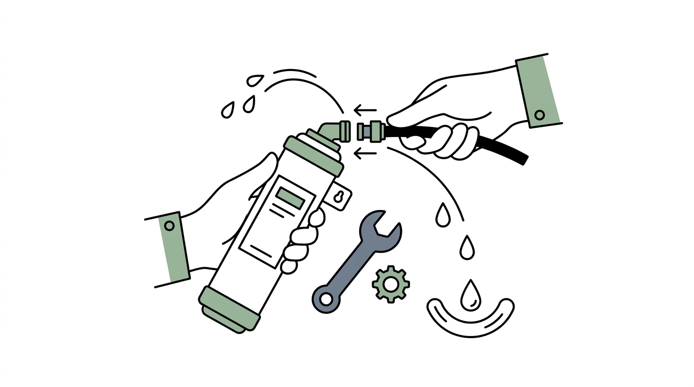 How to connect and disconnect 1/4 inch quick push fit water purifier pipe